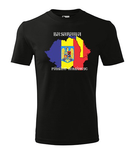 Tricou Imprimare Basarabia, Pamant Romanesc Harta