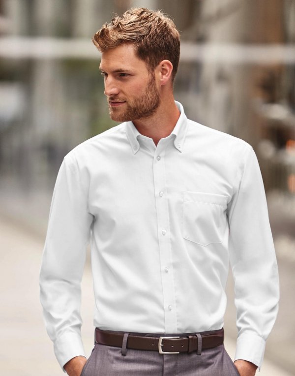 Cămașă Mânecă Lungă, Ultimate Non-iron, Russell